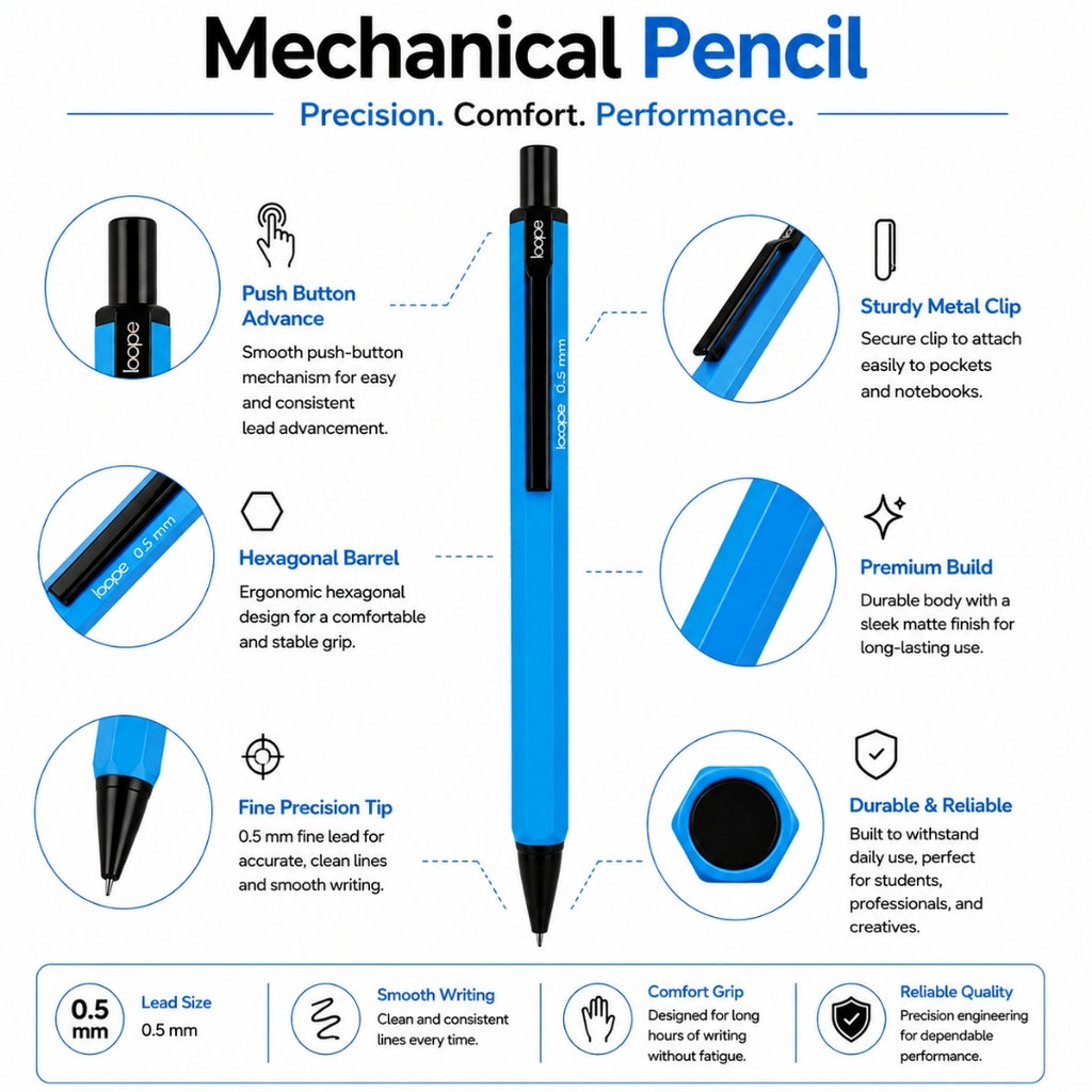 Loope Mechanical Pencil - 0.5mm- Sky