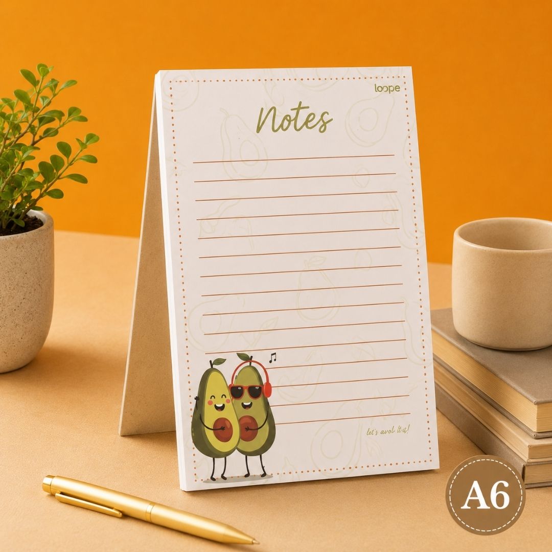 Loope Avo Good Day! Note Pad - A6 | Loope | ST0069280