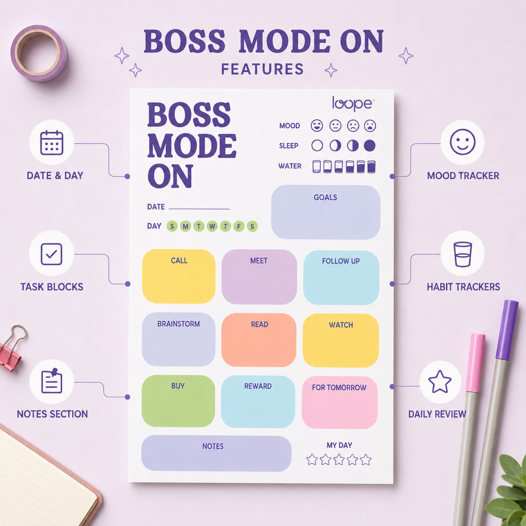 Loope Boss Mode On Productivity Planner