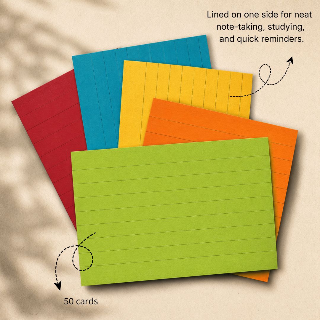 Loope Index Cards Asst Color - Ruled | Loope | ST0068206