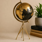 Loope Black Gold Tripod Globe