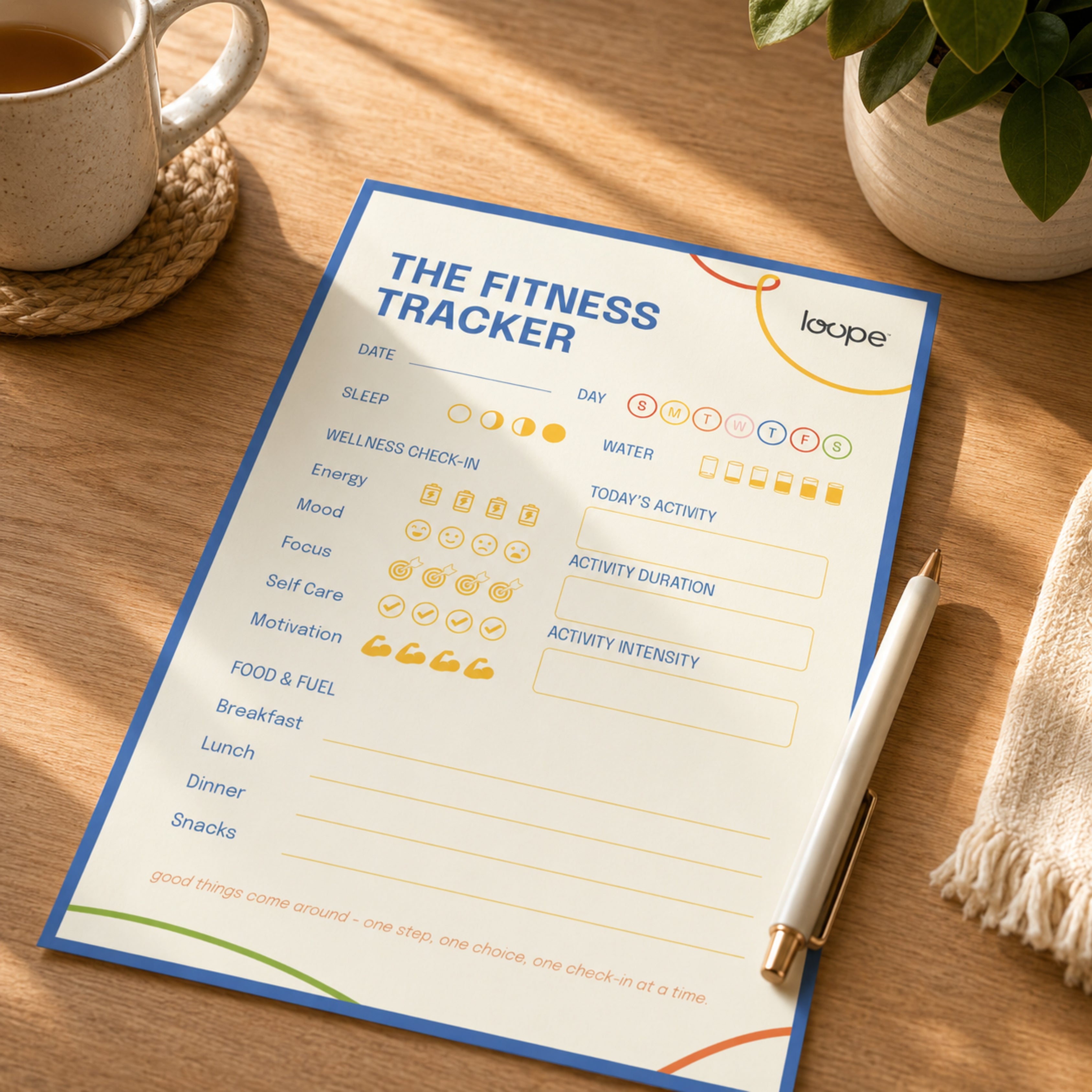 Loope Daily Fitness Planner | Loope | ST0069040