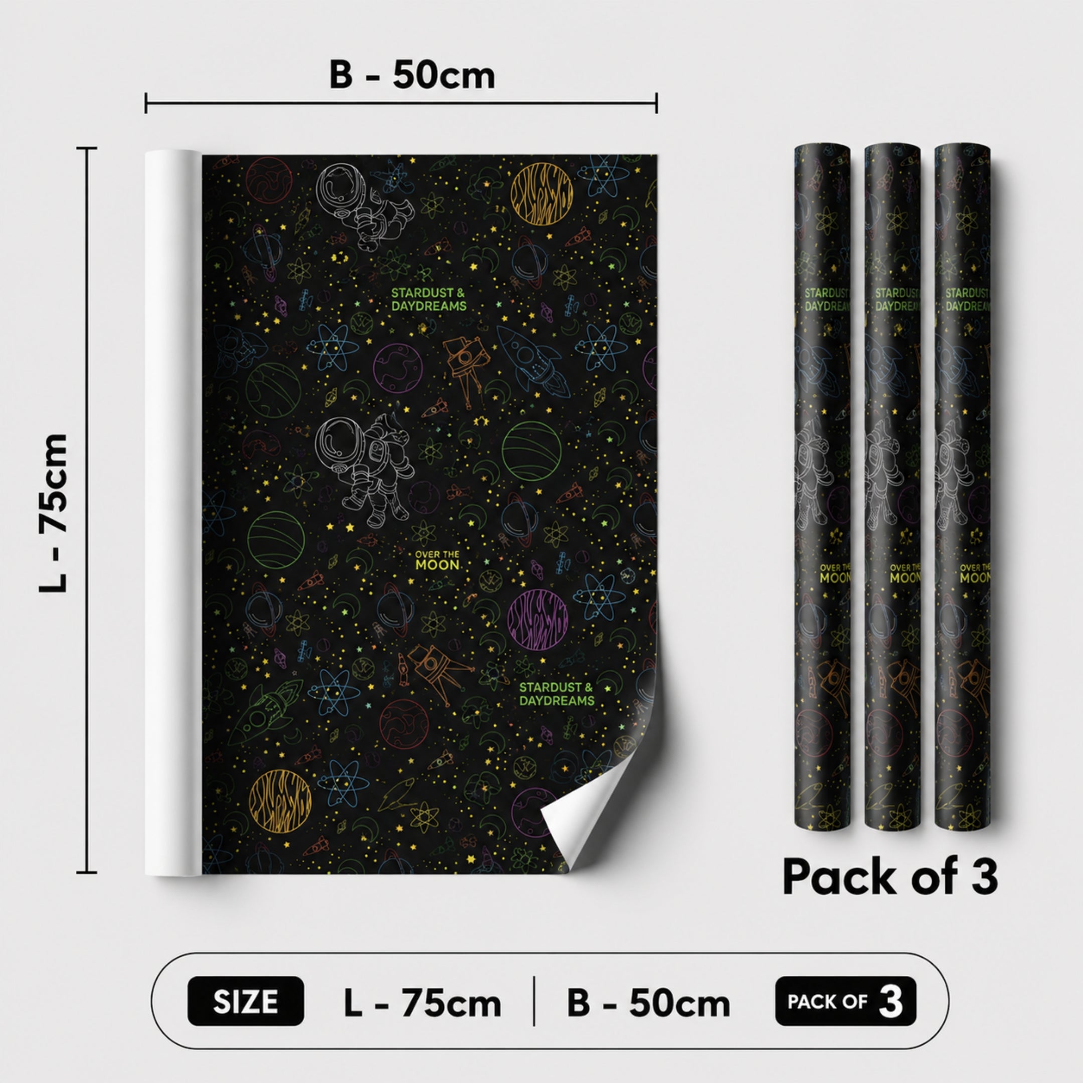 Loope Gift Wrapper - Space | Loope | GI0014260