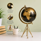 Loope Black Gold Tripod Globe
