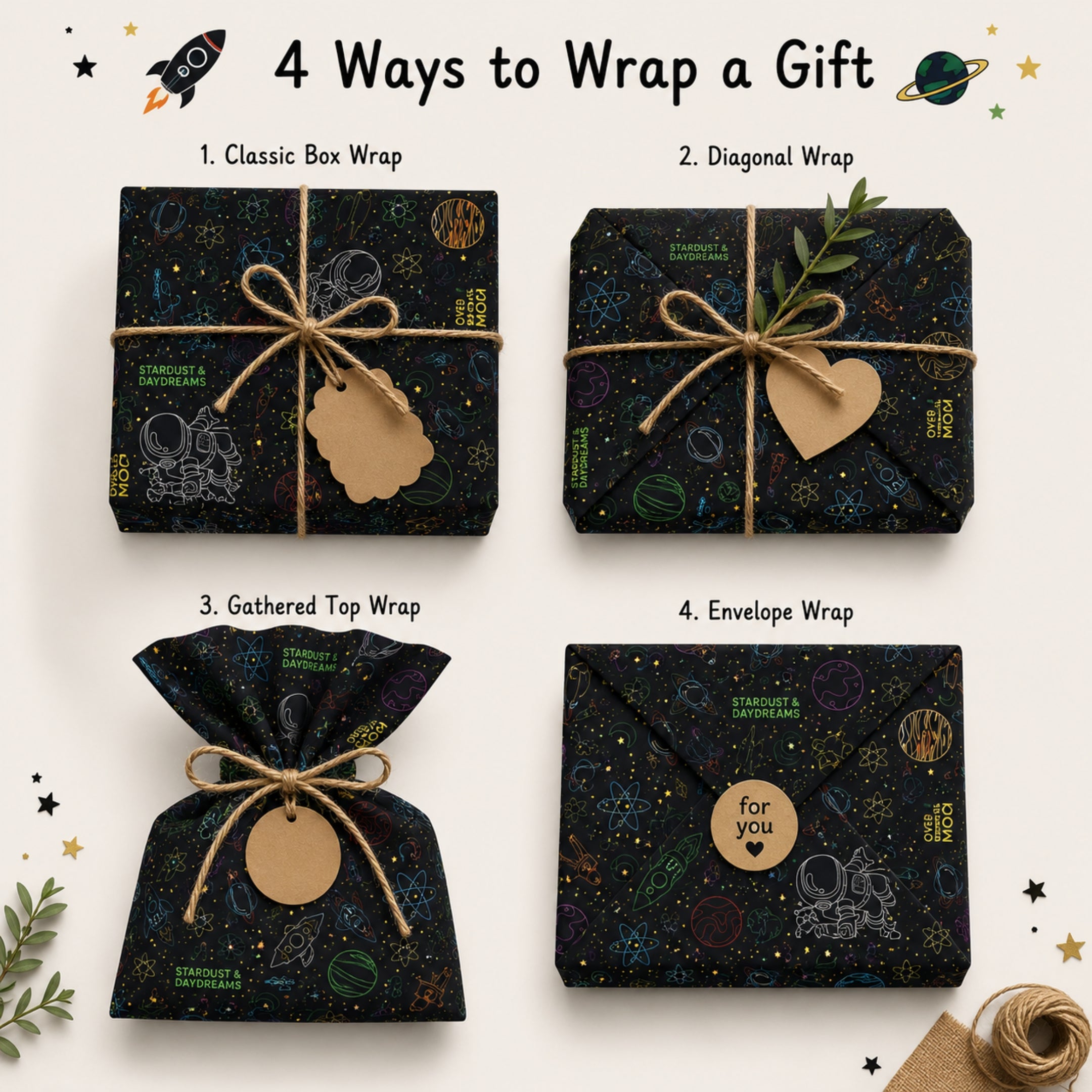Loope Gift Wrapper - Space | Loope | GI0014260
