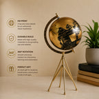 Loope Black Gold Tripod Globe