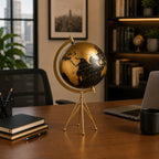 Loope Black Gold Tripod Globe