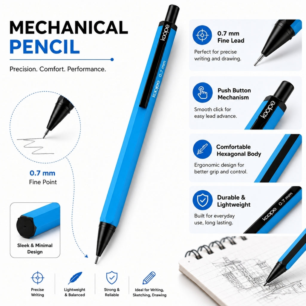 Loope Mechanical Pencil - 0.7mm- Sky