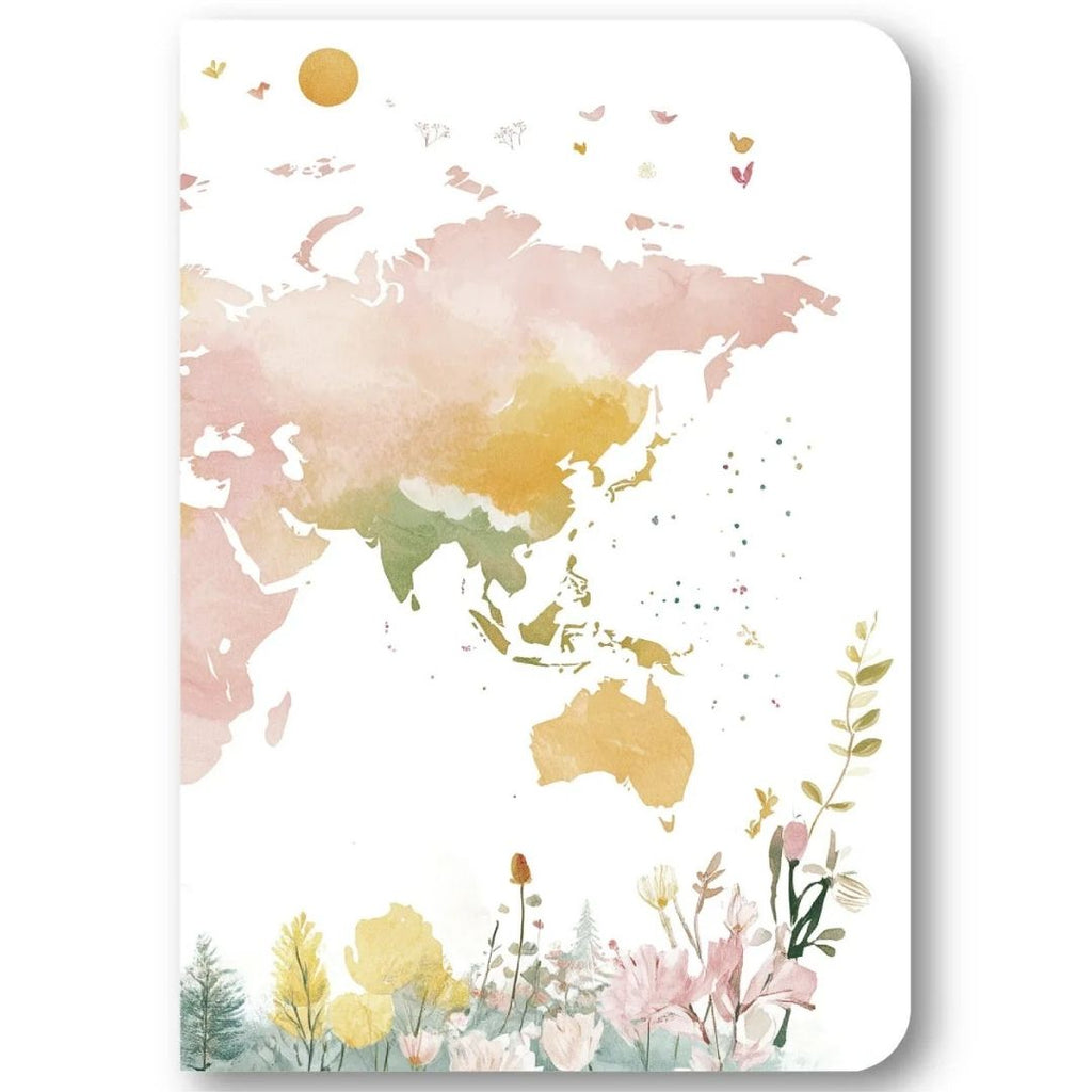 Loope World Map Notebook - A5