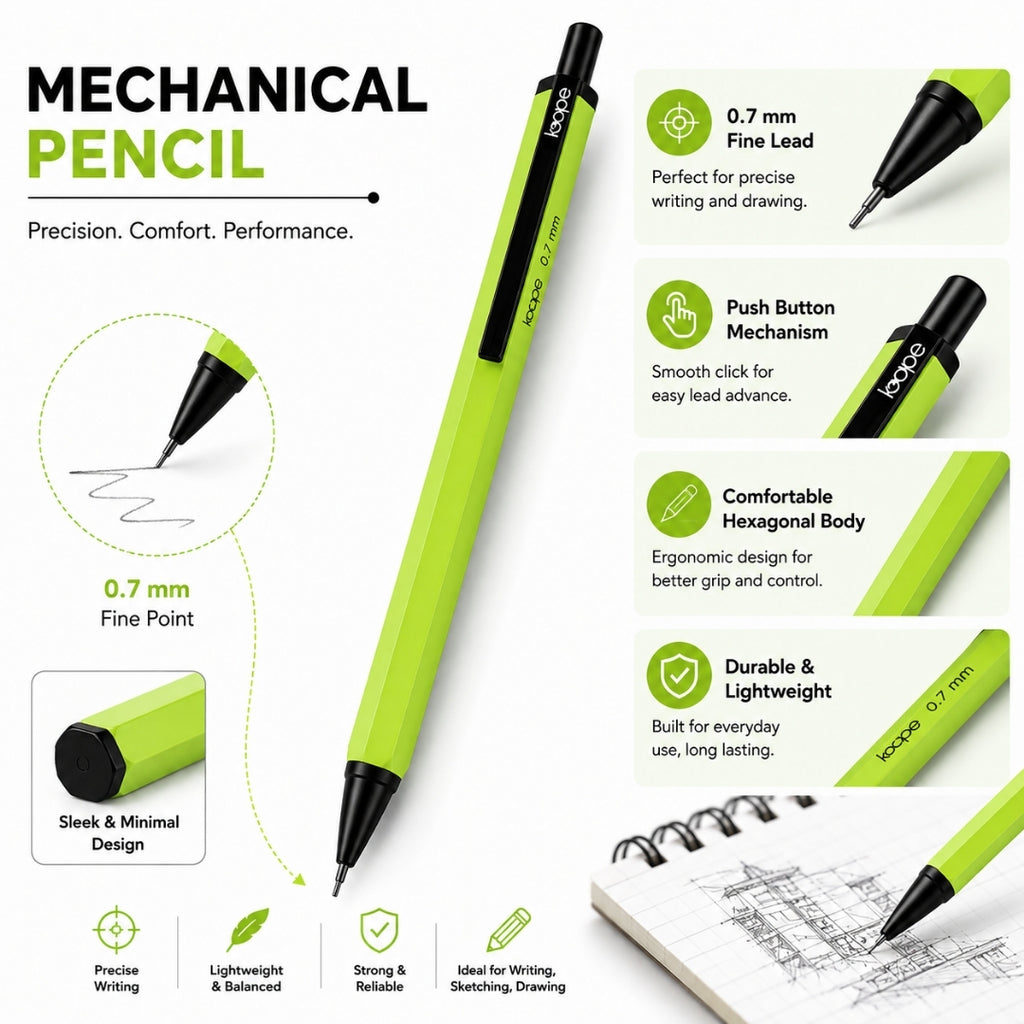 Loope Mechanical Pencil - 0.7mm- Neon