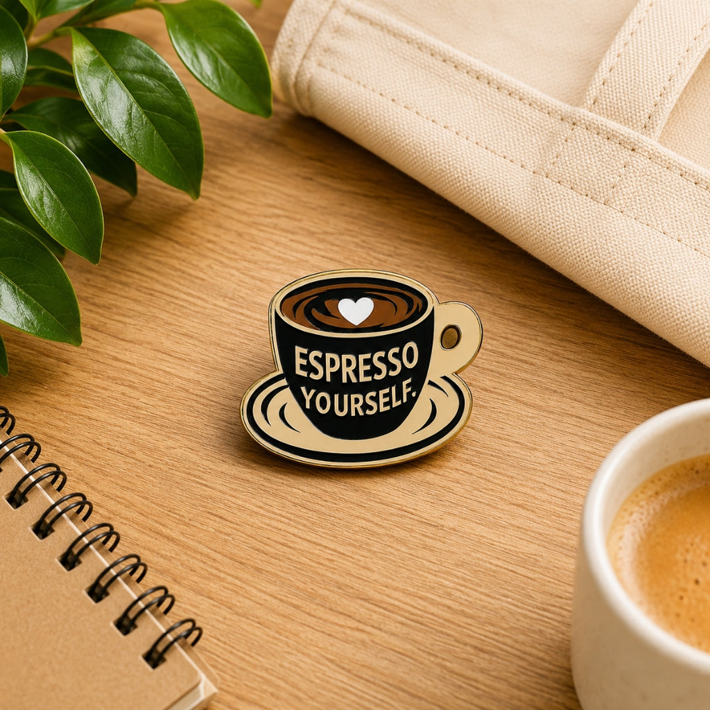 Loope Wooden Pin - Espresso Yourself