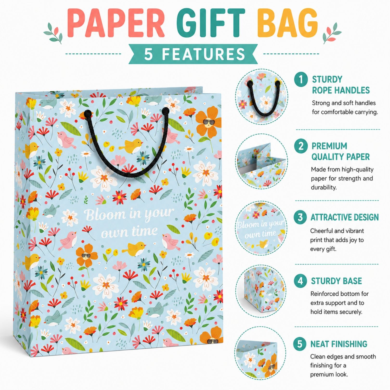 Loope Gift Bag Medium - Floral | Loope | ST0069573