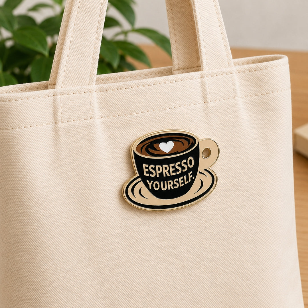 Loope Wooden Pin - Espresso Yourself | Loope | GI0013827