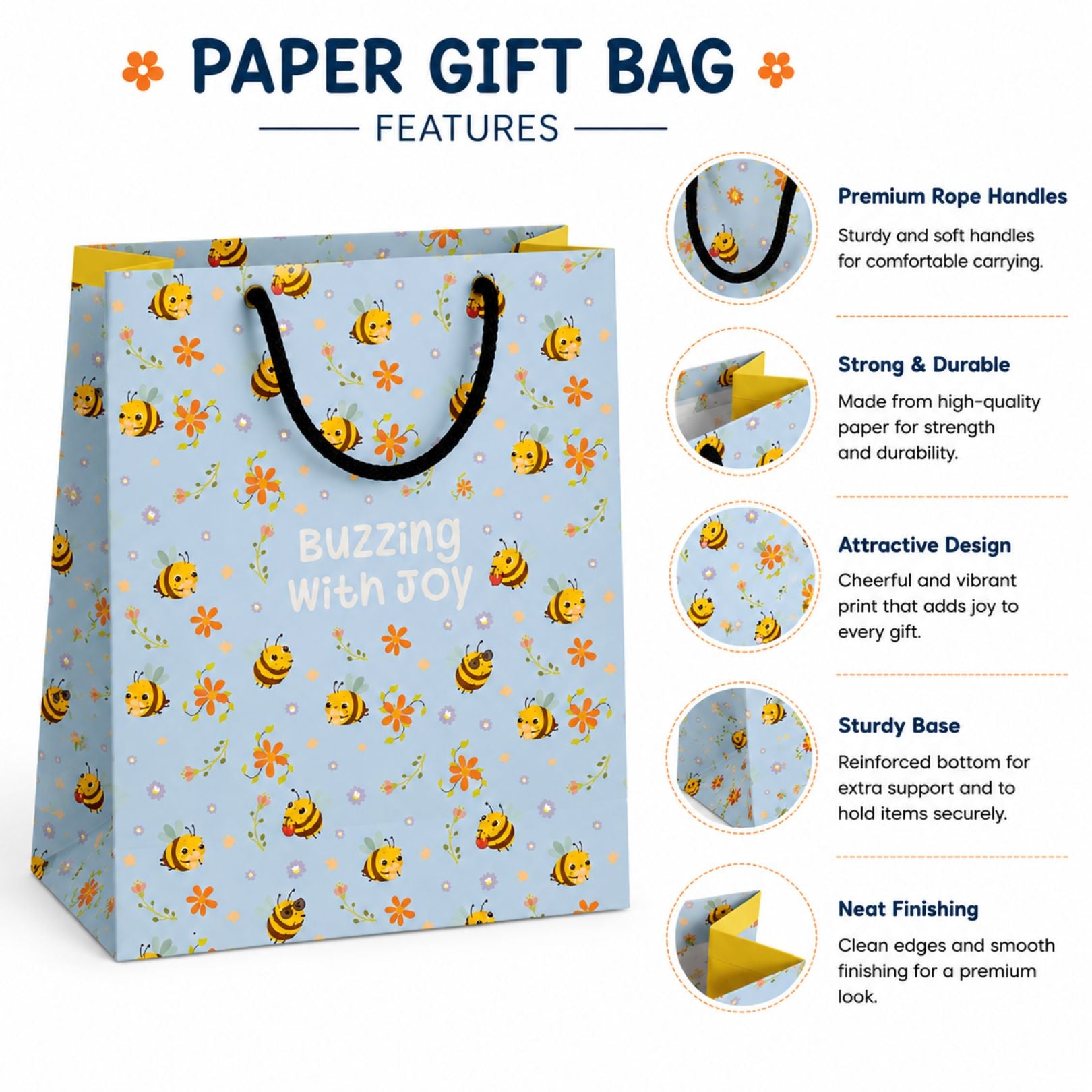 Loope Gift Bag Large - Bee | Loope | ST0069770