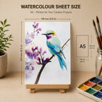 Loope A5 Watercolor Paper Sheets  20 Pack, 200 Gsm, EcoFriendly