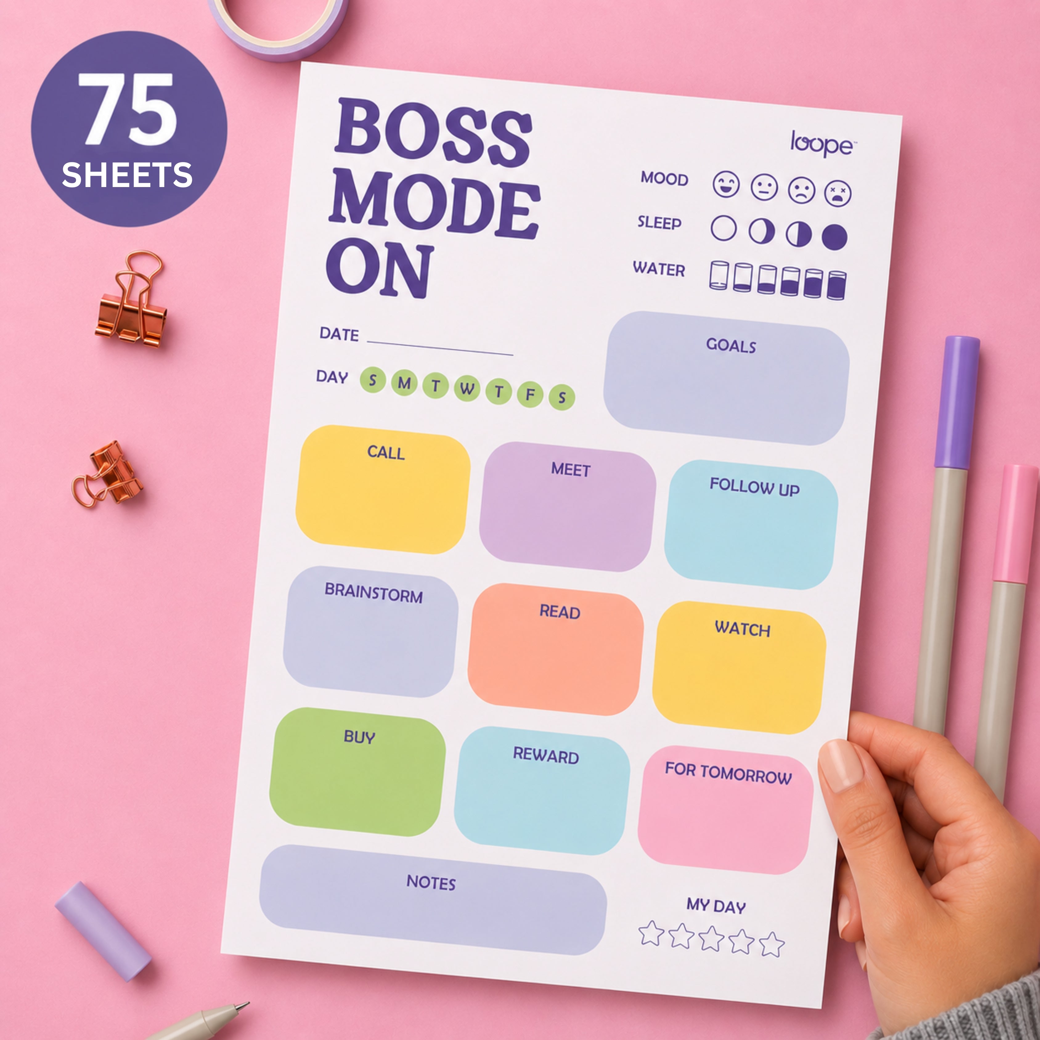 Loope Boss Mode On Productivity Planner | Loope | ST0067699