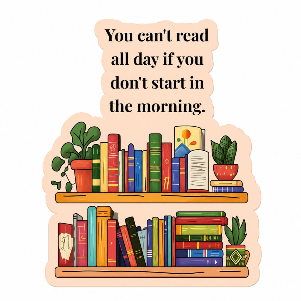 Loope You Can't read all day if you don't start in the morning Bookmark