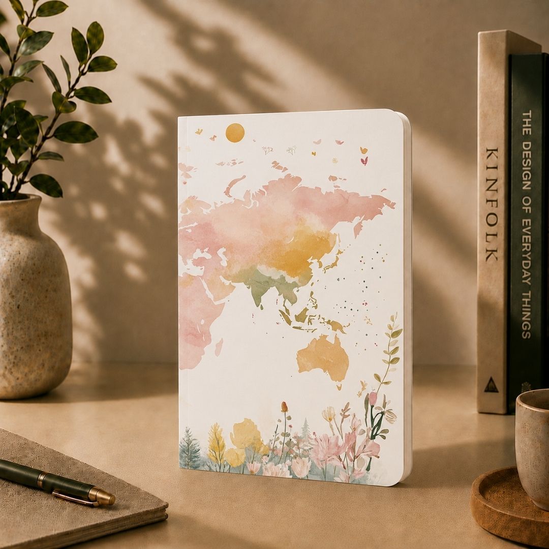 Loope World Map Notebook - A5 | Loope | ST0067570