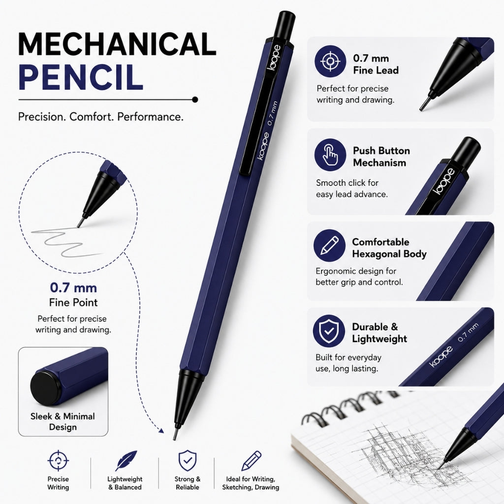 Loope Mechanical Pencil - 0.7mm- Blue