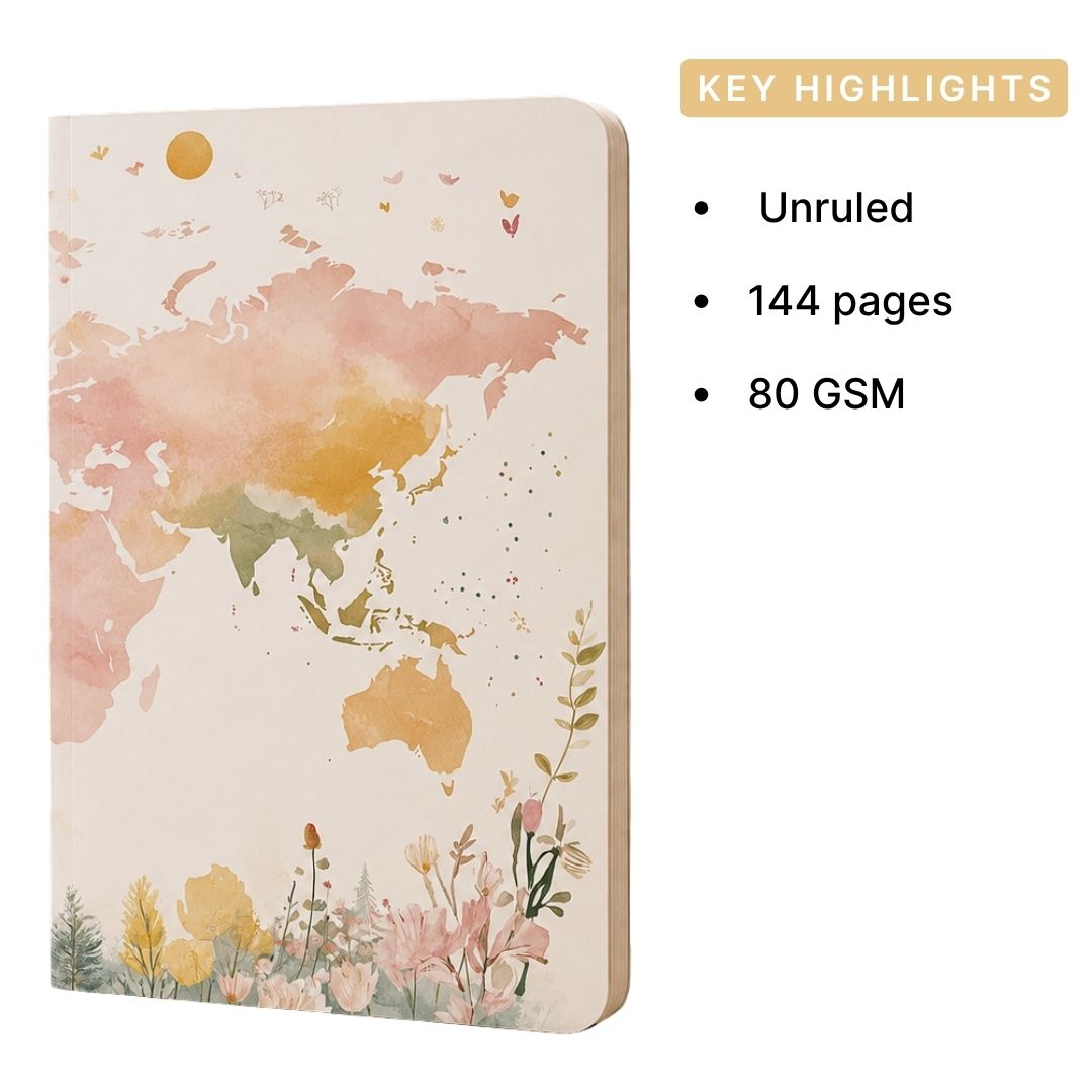 Loope World Map Notebook -  A6 | Loope | ST0067565