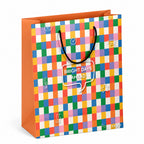 Loope Gift Bag Medium - Geometric Check