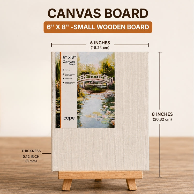 Loope Canvas Board - 6X8 Inches | Loope | ST0069031
