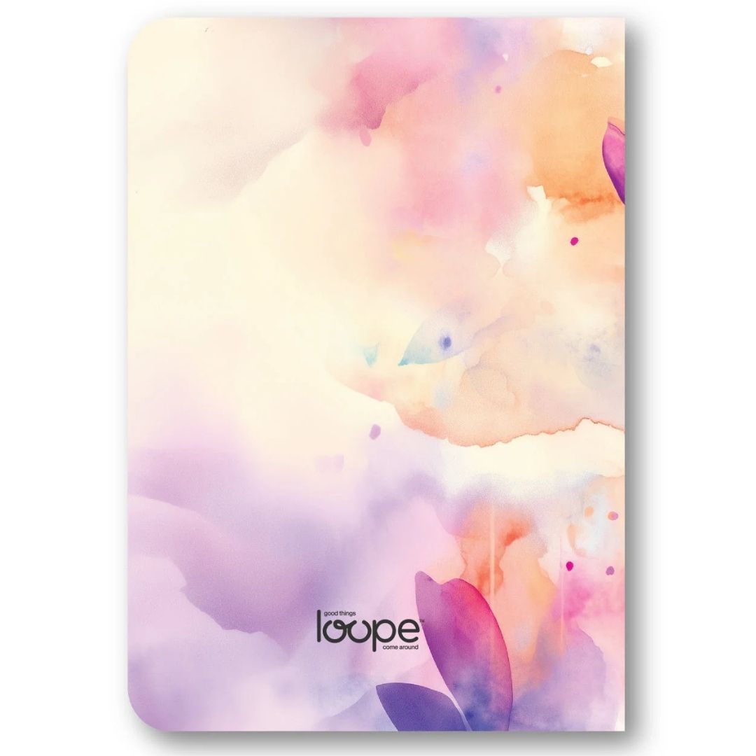 Loope Watercolour Flowers Notebook - A5 | Loope | ST0067571