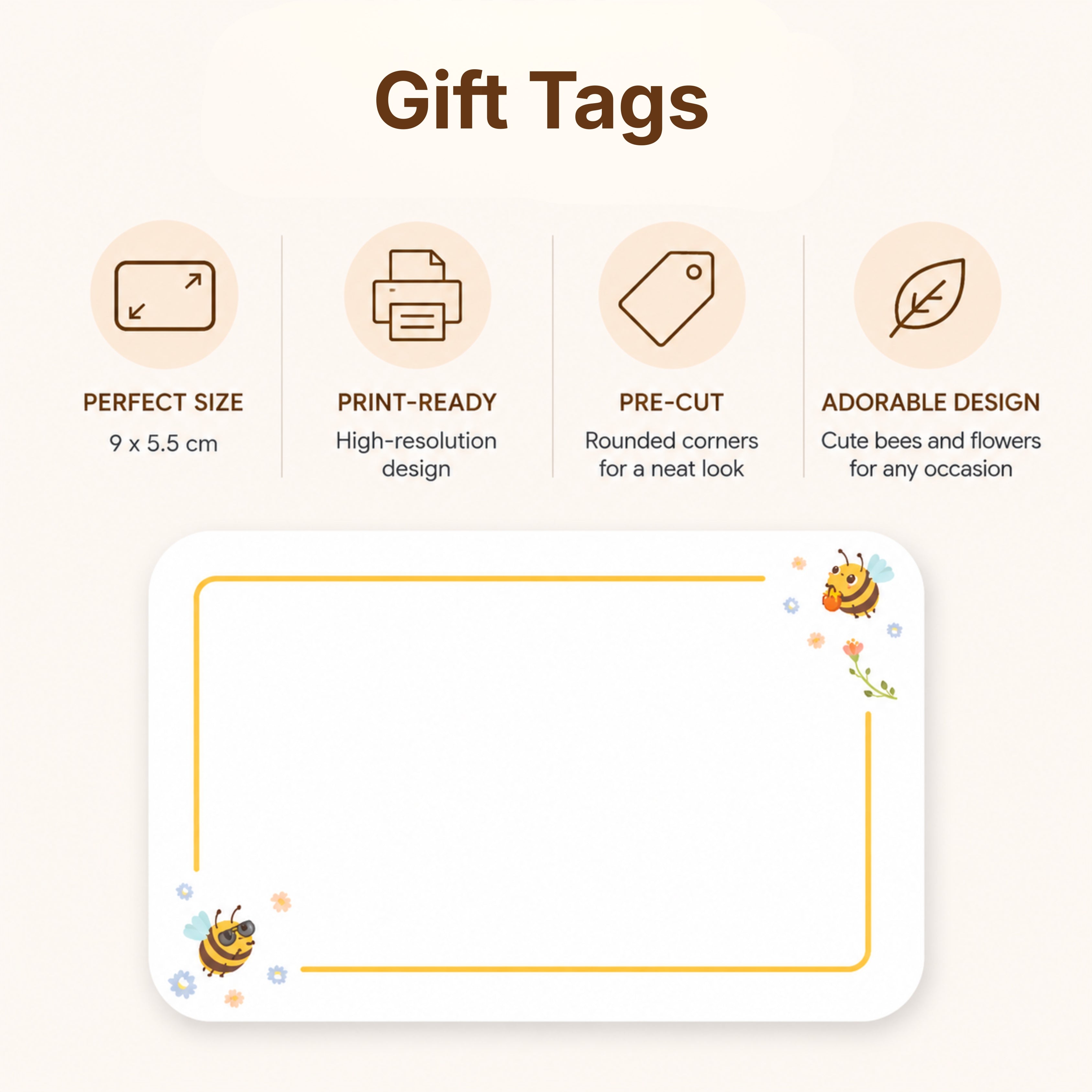 Loope Gift Tag- Bee | Loope | GI0014541