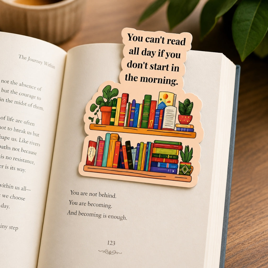 Loope You Can't read all day if you don't start in the morning Bookmark