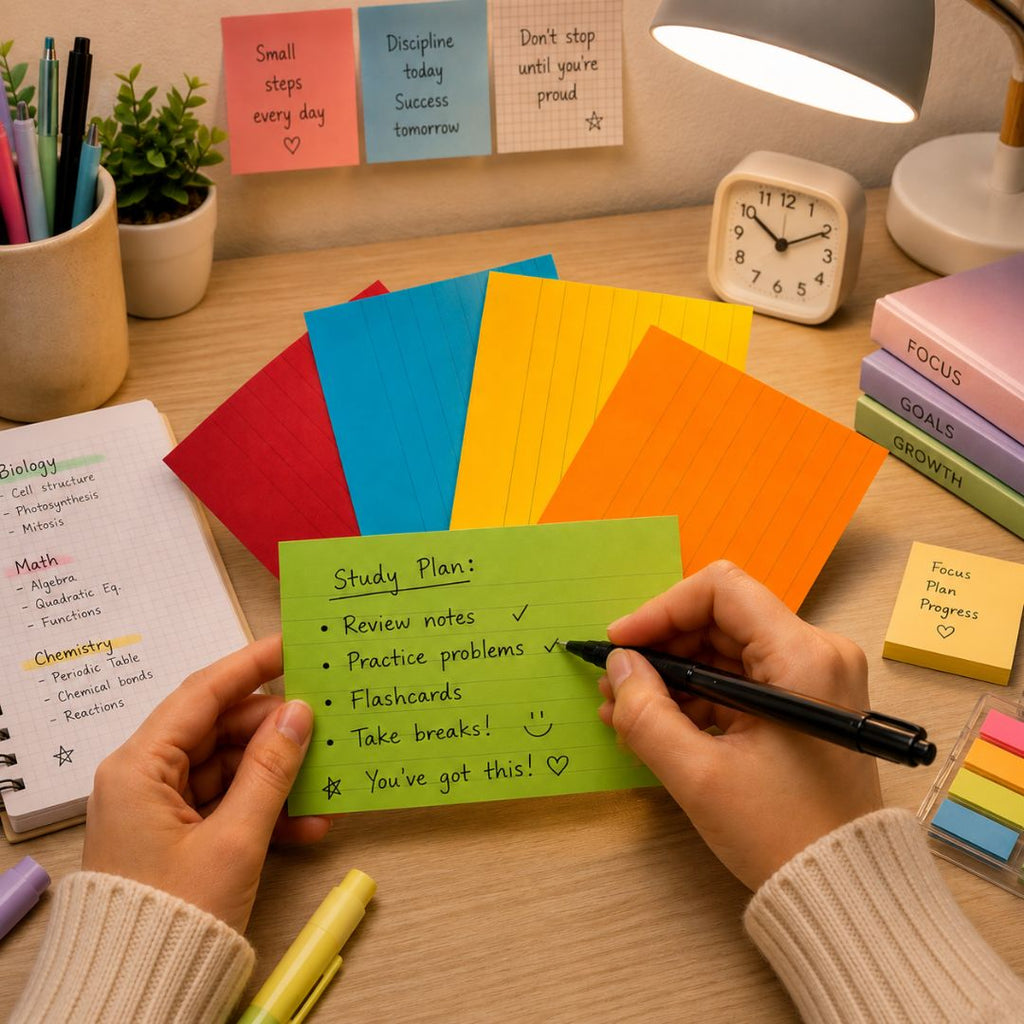 Loope Index Cards Asst Color - Ruled