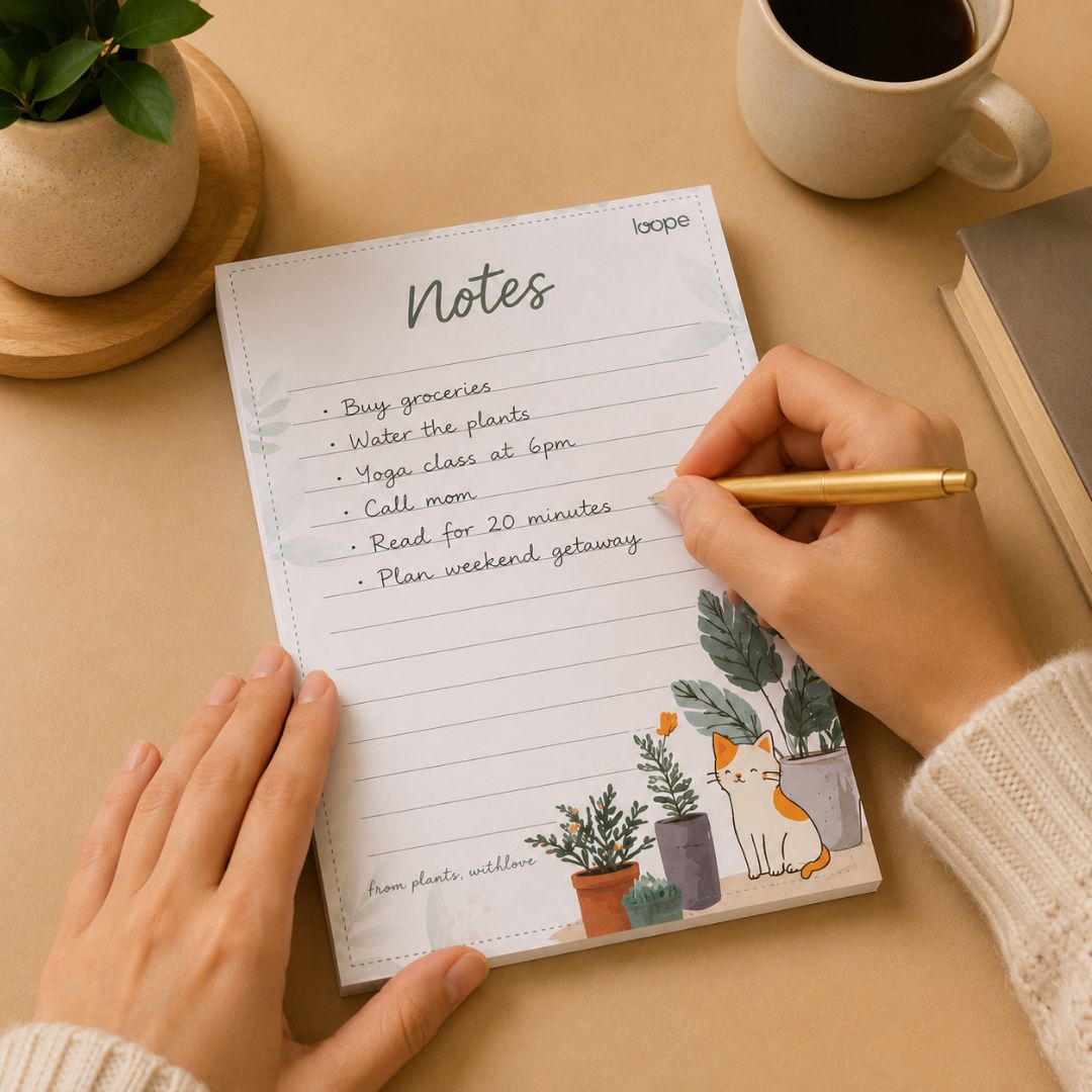 Loope Paws Breathe And Bloom Notes Pad - A5 | Loope | ST0069275
