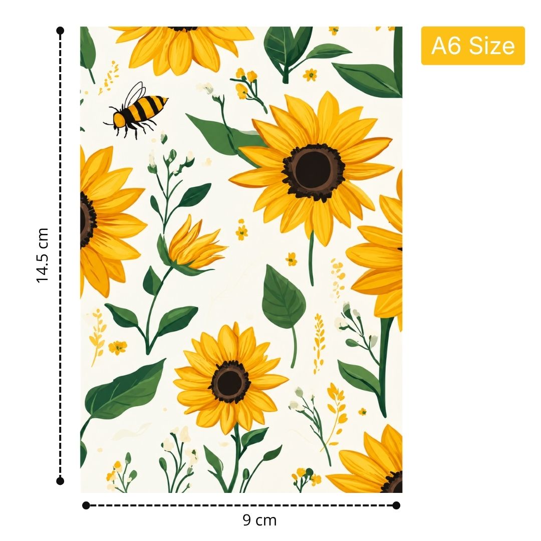 Loope Sunflowers Notebook - A6 | Loope | ST0067564