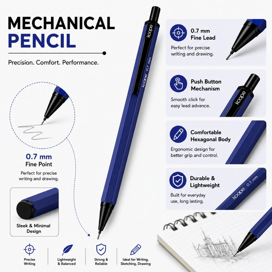 Loope Mechanical Pencil - 0.7mm- Purple | Loope | ST0068433