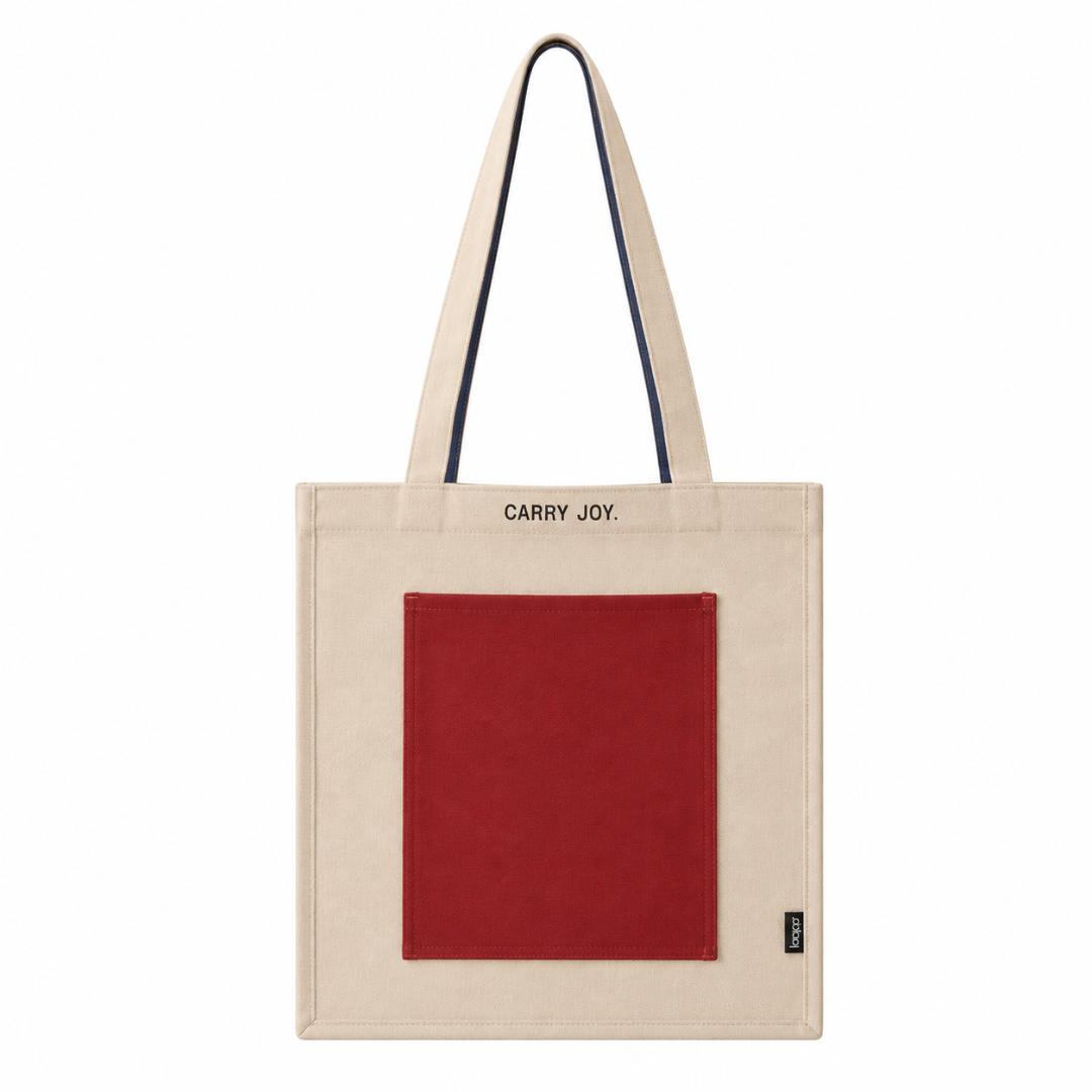 Loope Block Tote Bag - Brown | Loope | AC0011841