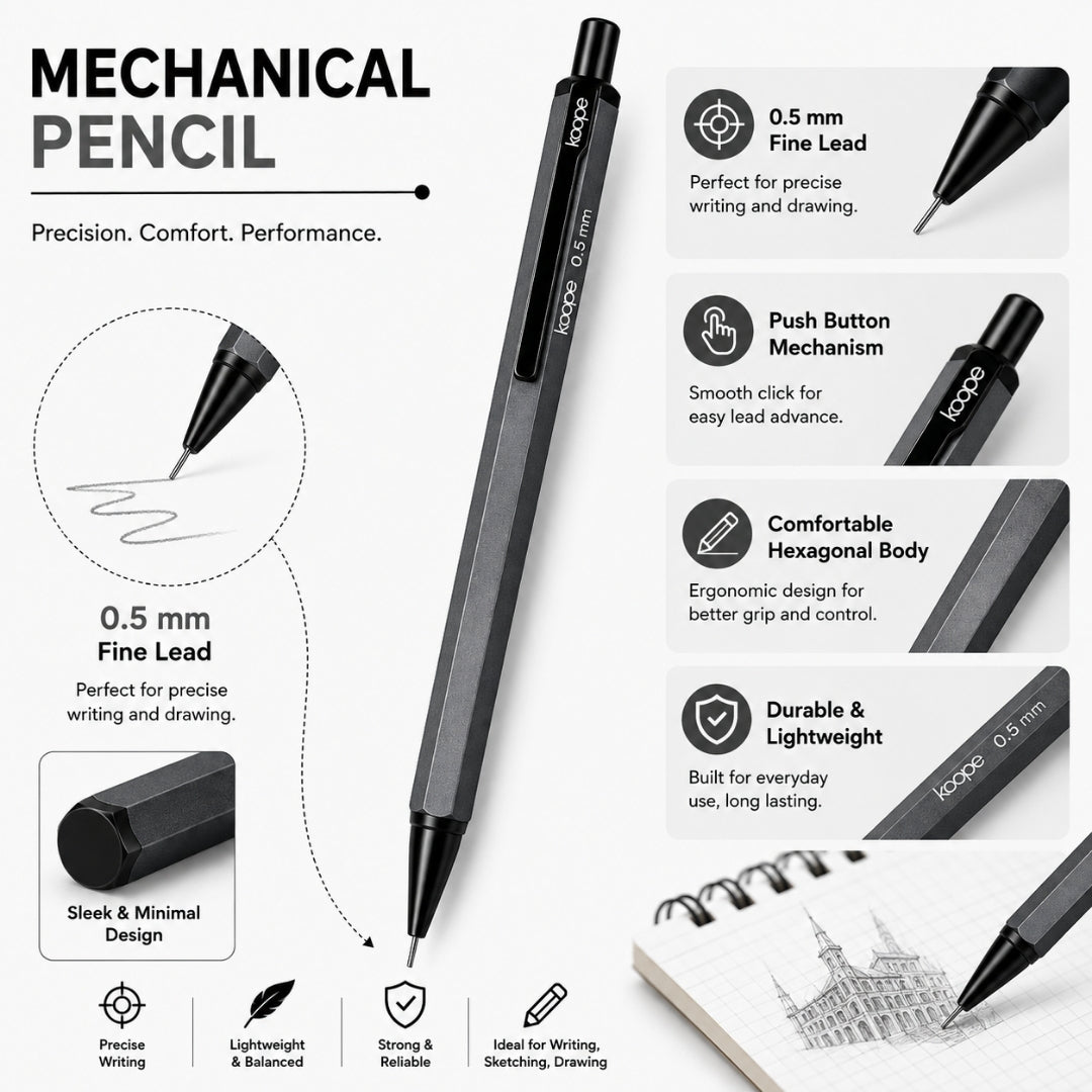 Loope Mechanical Pencil - 0.7mm- Grey | Loope | ST0068431