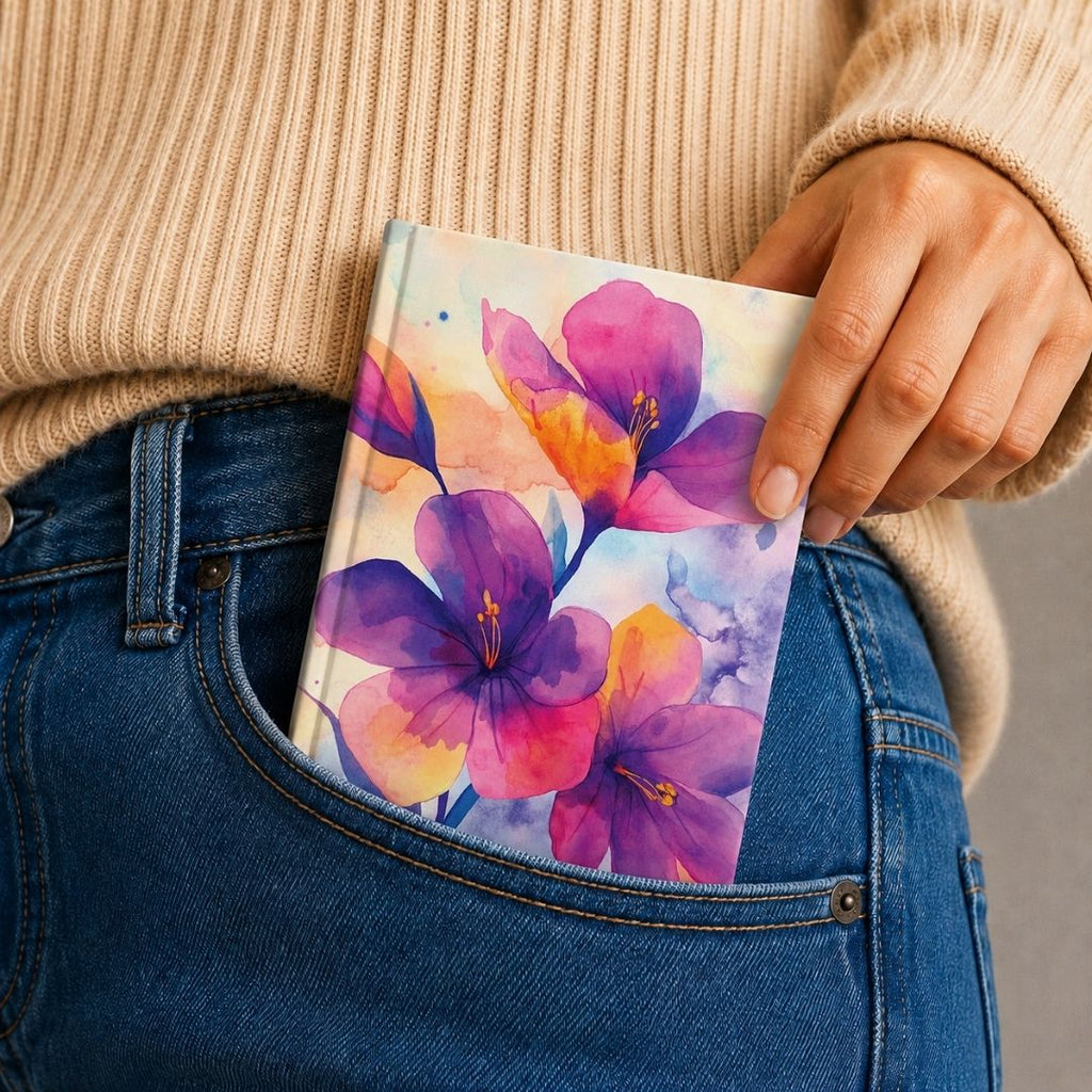 Loope Watercolour Flowers Notebook - A6