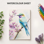 Loope A5 Watercolor Paper Sheets  20 Pack, 200 Gsm, EcoFriendly
