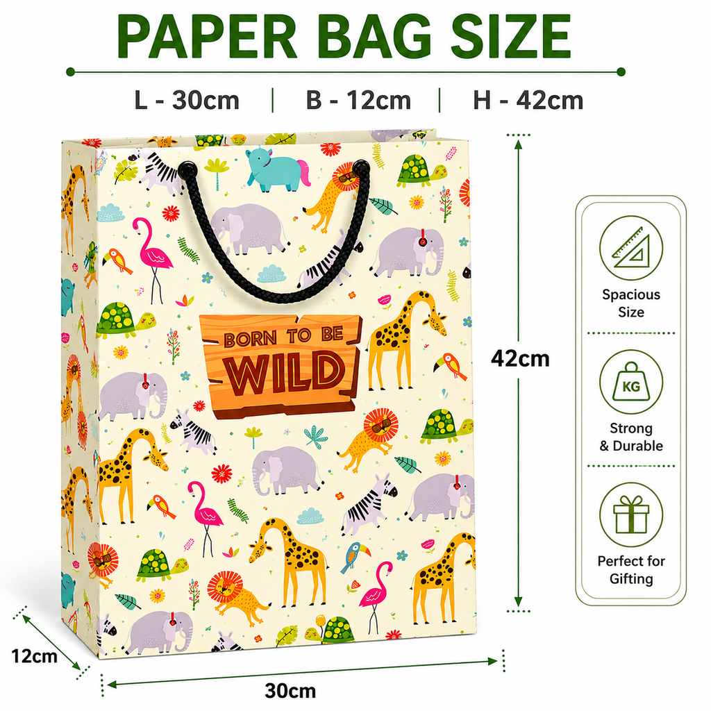 Loope Gift Bag Large - Jungle