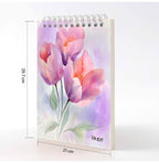 Loope A4 Sketch Pad – 50 Sheets Of Artistic Inspiration With Elegant Floral Cover