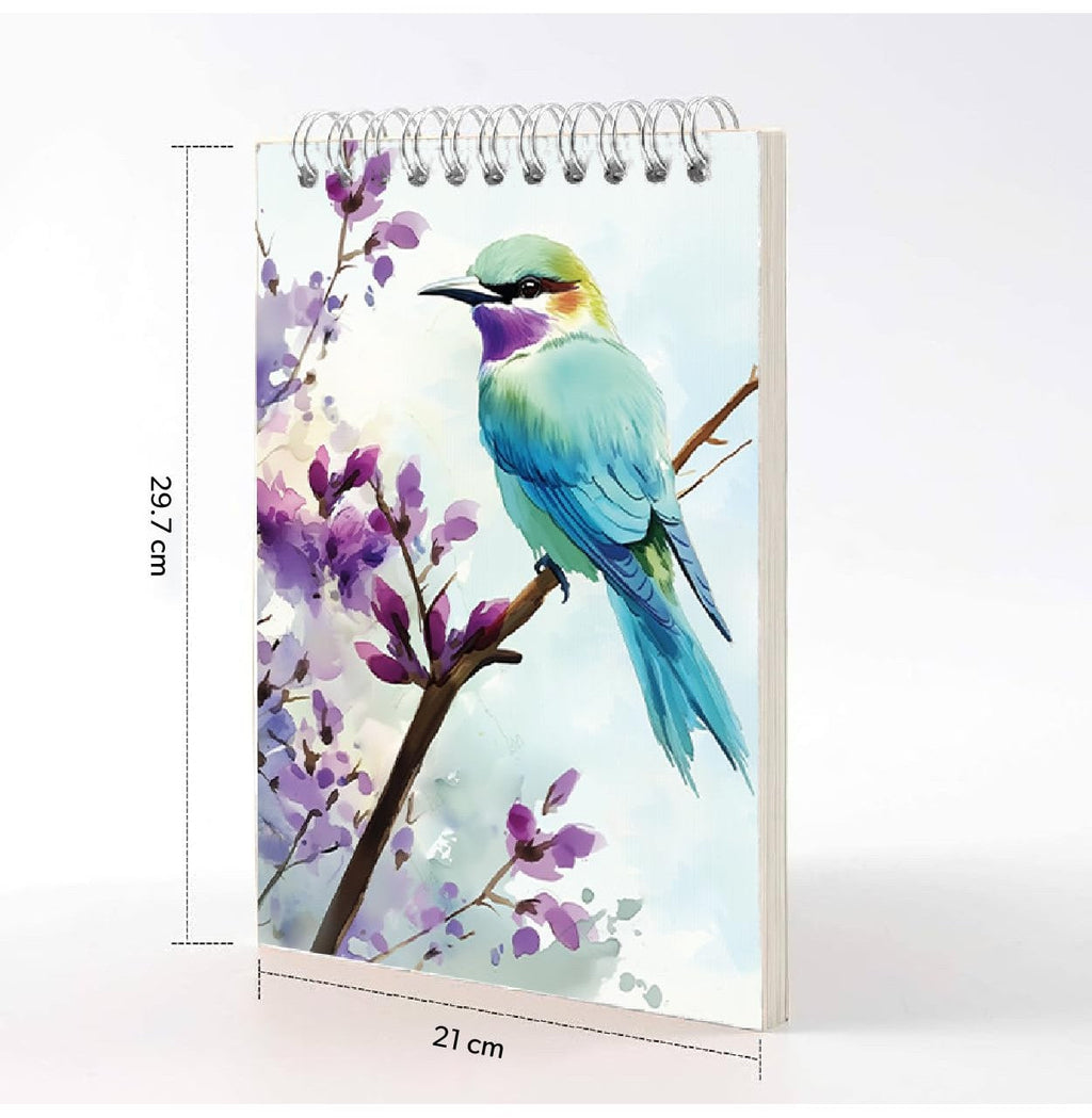 Loope A4 Sketch Pad  50 Sheets With Bird Design