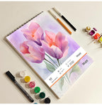 Loope A4 Sketch Pad – 50 Sheets Of Artistic Inspiration With Elegant Floral Cover