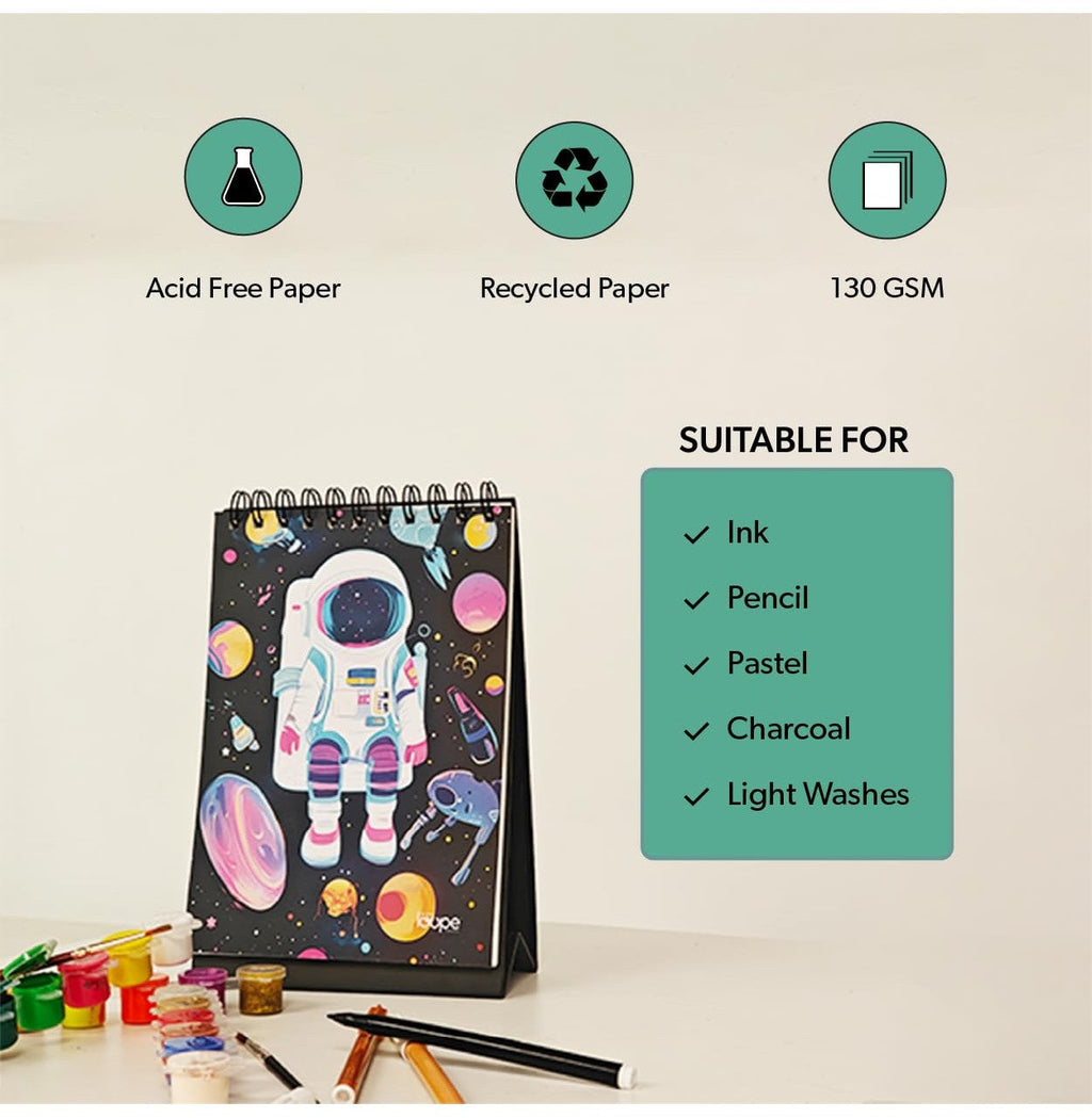Loope Kids A4 Sketch Pad - Space
