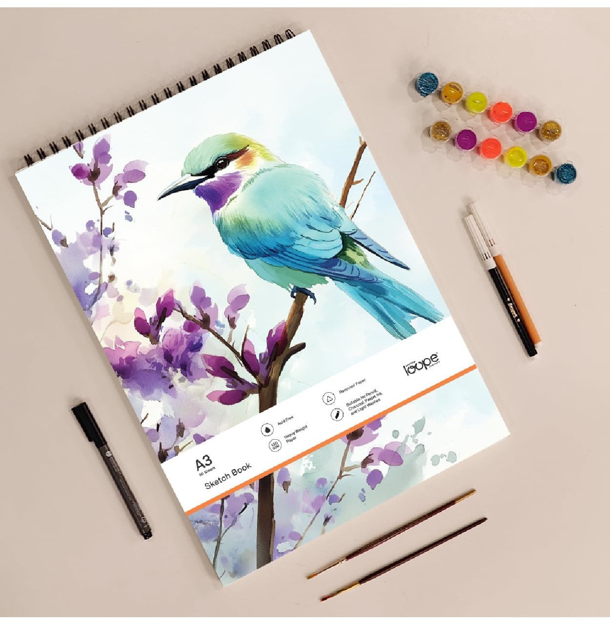 Loope A3 Sketch Pad - Bird | Loope | ST0068777