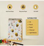 Loope Kids A4 Sketch Pad -BeeThemed