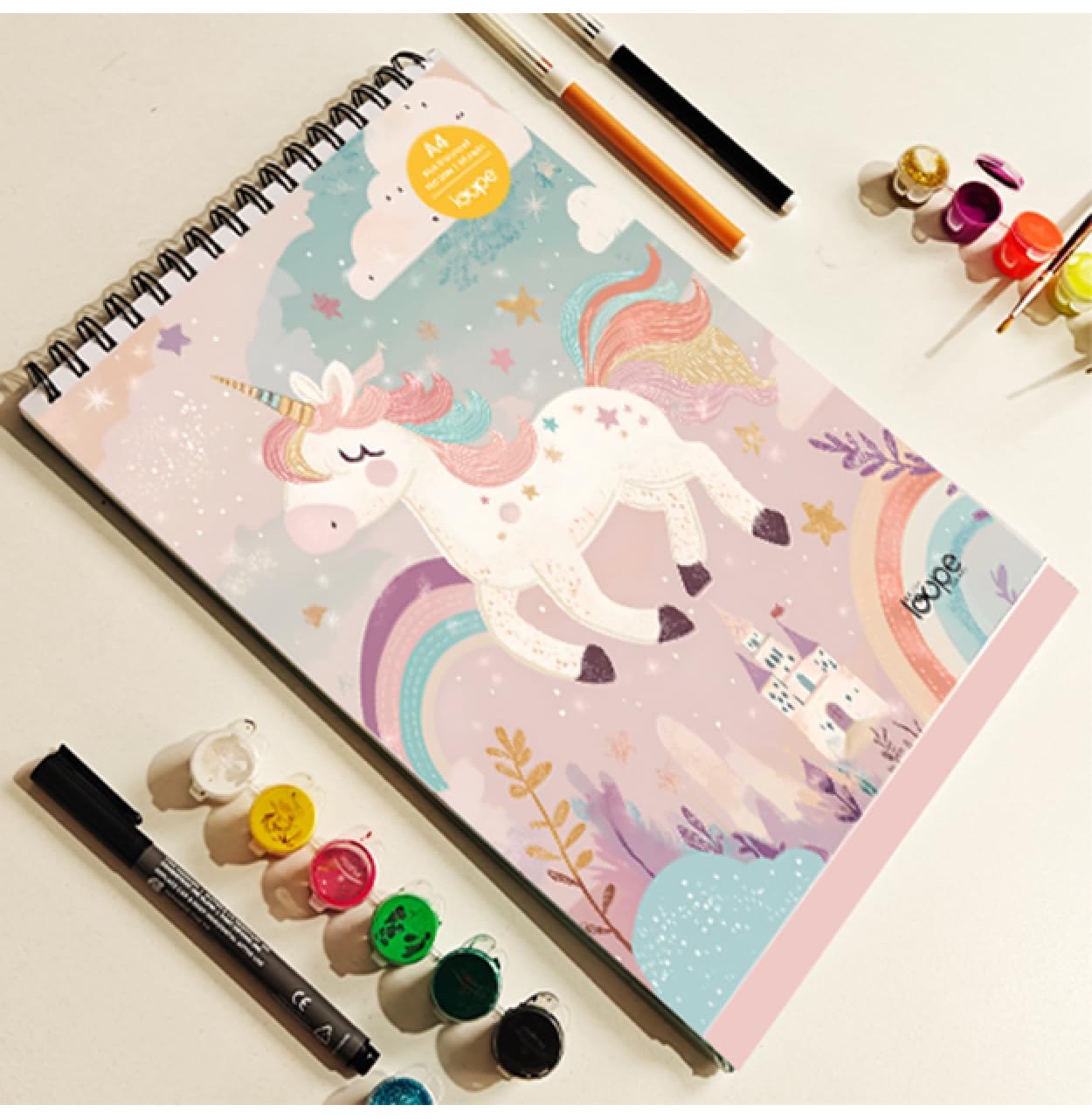 Loope Kids A4 Sketch Pad - Unicorn | Loope | ST0068557