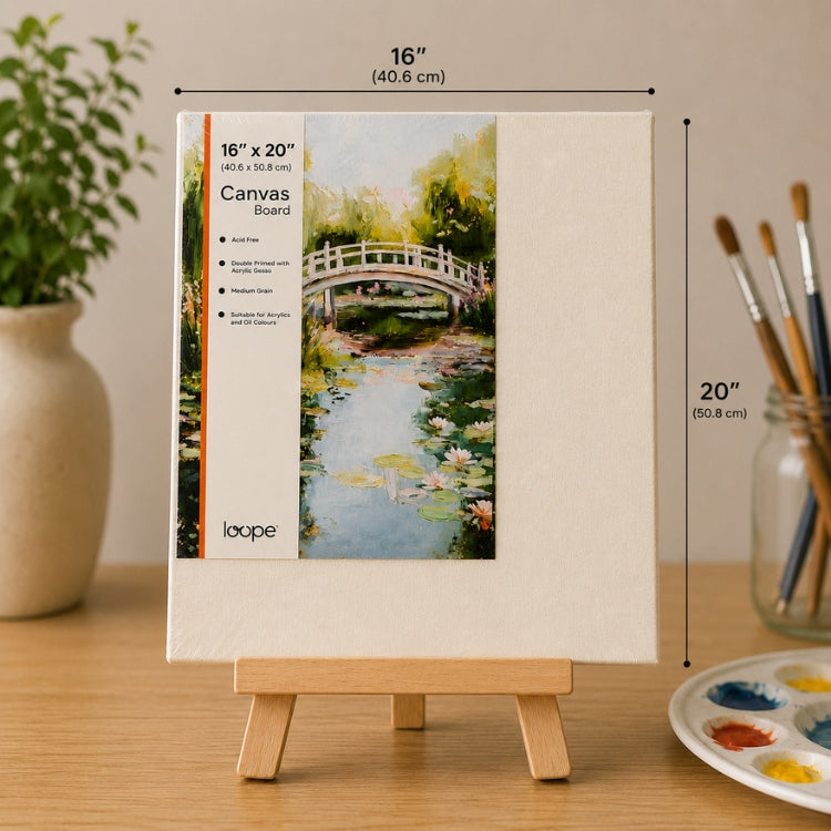 Loope Canvas Board - 16X20 Inch