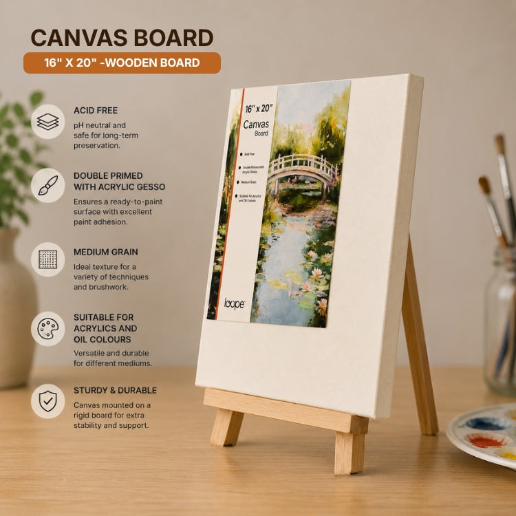 Loope Canvas Board - 16X20 Inch | Loope | ST0069035