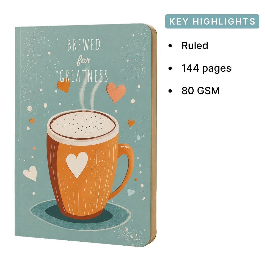 Loope Brewed For Greatness Notebook - A5