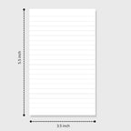 Loope Memo Cards White - Ruled