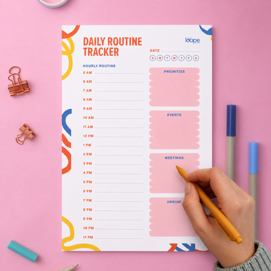 Loope Daily Routine Tracker Notepad